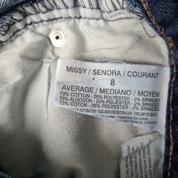 Nine West Cropped Jeans with Bling on the Flap Pockets size 8/29 - Picture 2 of 13